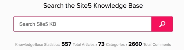 Site5 Knowledge Base