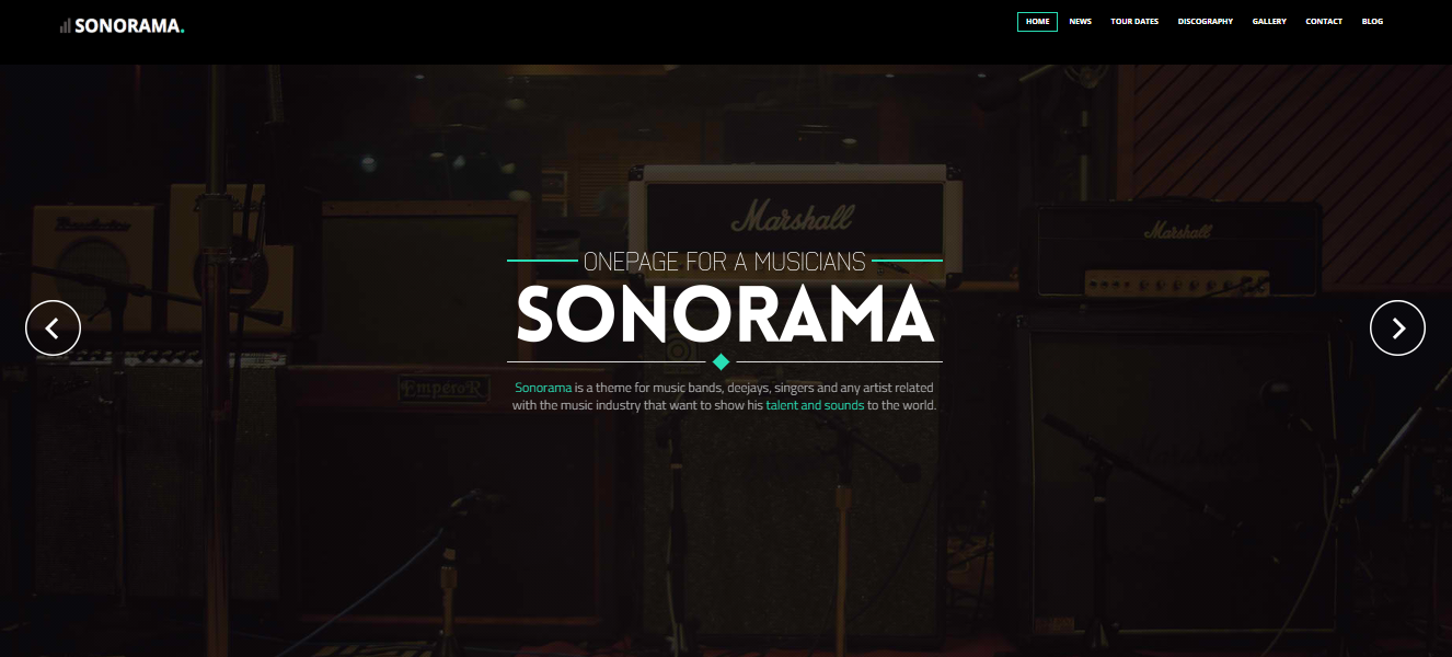 Sonorama WP Theme for Musicians