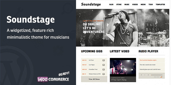 SoundStage WordPress Theme for Musicians