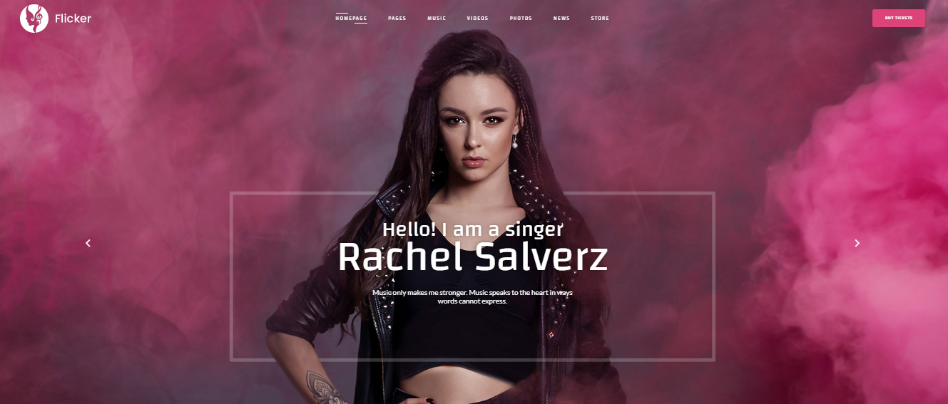 Flicker WP Theme for Musicians
